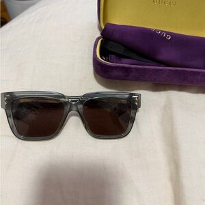 Gucci Gray Square Sunglasses